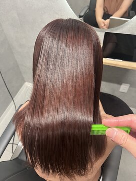 リジー 京橋(LYZY) 美髪縮毛矯正/髪質改善/ピンクブラウン