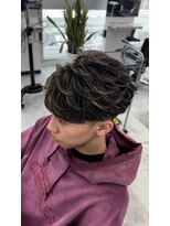 オム ブランシェ(HOMME BLANCHE’)&nbsp;【Ryo】フェザーパーマハイライト