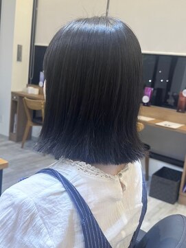 太白区ミディアムボブウルフカット顔まわりレイヤーカット前髪