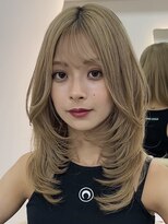 ハッチ(HACCH) 韓国風レイヤーカット髪質改善ダブルカラーハッシュカット