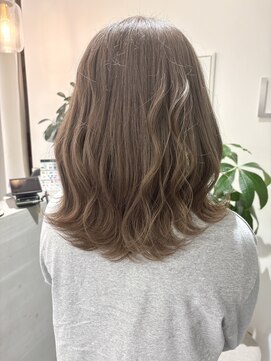 リアン(Lien) オリーブベージュ/オリーブ/ベージュ/ブリーチ/ダブルカラー