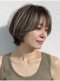 白髪ぼかし/白髪染め/脱白髪染め/脱白髪染めハイライト/本八幡
