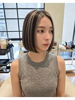 ハーツオオサカ(HE:ARTS OSAKA)&nbsp;ハイライトがかわいい韓国ボブ