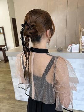 ジュエ ヘアー デザイン(Jue hair design) カチモリアレンジ/結婚式/お呼ばれヘア/知立/刈谷/三河