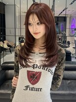 キーン 吉祥寺店(keen)&nbsp;ワインレッドカラー×レイヤーカット