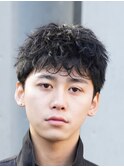 今流行りの無造作刈り上げないツイストスパイラルショートパーマ