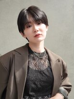 ウル(uru)&nbsp;【ショートカット/坂本大樹】黒髪大人ハンサムショート前髪あり