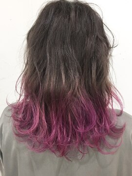 ブルーフェーセス 表参道(blue faces) 『bluefaces』スモーキーグレー&パープルグラデーション