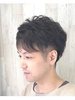 マニス(manis) 無造作ショートレイヤー刈り上げ爽やかツーブロック20代30代40代