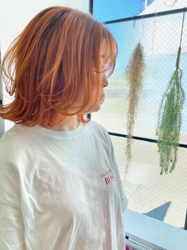 ノチ(Noci) 【Noci】ウルフボブ×オレンジ