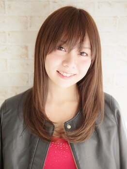 ニュー(ν.)の写真/【カット+縮毛矯正¥10120】うねりやクセを抑えてストレスフリーなツヤ髪に♪気になる箇所のみの施術も可能!