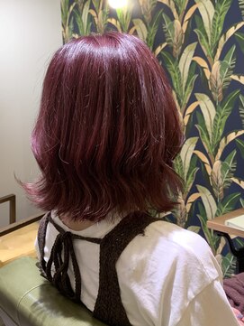 ムーン(moon) 1#縮毛矯正#ストレート#ミニウルフ#テラコッタ#くすみブルー