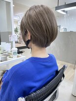 オウル(Owll) 【Owll】オリーブベージュ ベリーショートマッシュ低めの丸み