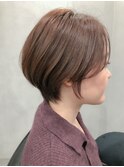 大人かわいい小顔ショートボブ /前髪なし/くびれショート