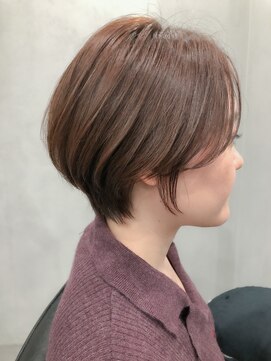 ローカス 昭島(Locus) 大人かわいい小顔ショートボブ /前髪なし/くびれショート