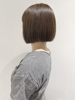 ラミエバイメルト 下北沢(lamie by melt)&nbsp;【村上慶登】切りっぱなしボブ ブリーチなし オリーブベージュ