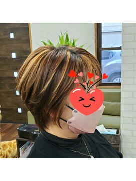 ビリーフイヴ(belief eve) ◆◆丸みのシルエットにハイトーンメッシュでワンポイント◆◆