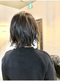 直毛さんにゆるいパーマ