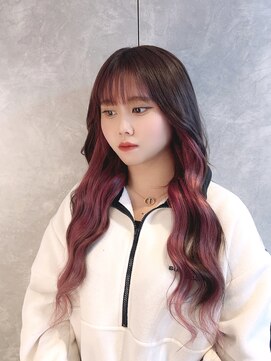 ガルボヘアー 名古屋栄店(garbo hair) #インナーカラー#プルエクステ#ピンク#10代#20代#名古屋
