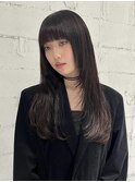 【mood】レイヤーロング/ぱっつん前髪/姫カット