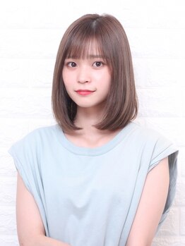 ヘアージェニック(hair genic)の写真/【東京青山のサロン直伝】ケアもしっかりしながら梅雨の湿気に負けないソフトストレートに毛先Cカールを*