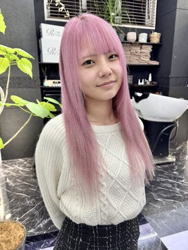 チュダック(ChuDuck) 韓国風《ペールピンク》ハイトーン/ケアブリーチ/ダブルカラー