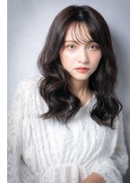 カバーヘア ブリス 大宮西口(COVER HAIR bliss)&nbsp;立体感大人巻き毛先パーマ黒髪小顔韓国風ロングw大宮30代40代