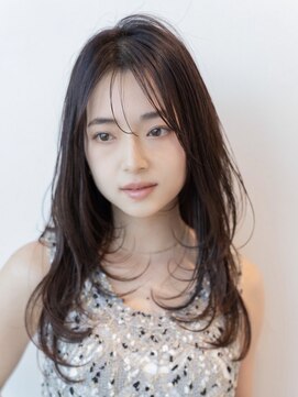 エースハバナ 渋谷(1 HAVANA) ロングレイヤー/ハッシュカット/20代30代/グレージュ