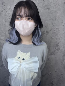 ルーツアイリー 心斎橋(ROOTS IRIE) 10代20代30代シールエクステスカイブルー波巻きウェーブ透明感