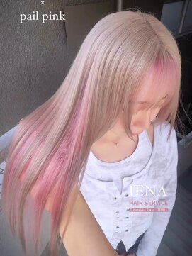 イエナ 渋谷(IENA) デザインカラーケアブリーチダブルカラーピンクベージュカラー