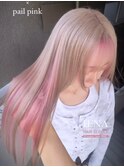 デザインカラーケアブリーチダブルカラーピンクベージュカラー
