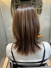 ロッカン(ROKKAN)&nbsp;セミロングウルフ×縮毛矯正
