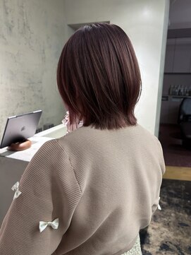 メク(meku) ダブルカラーでつくるピンクベージュ＊関内美容室