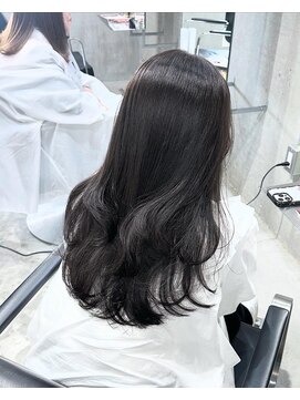 ラック(LUCK) ダークグレージュ/船橋/くすみベージュ/細めハイライト