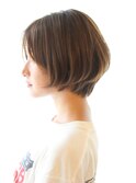 30代40代シルエットが綺麗　ショートボブ　ショート