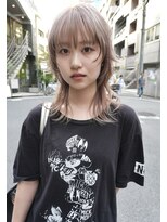 レコ 渋谷(LECO)&nbsp;ミルクティーグレージュウルフレイヤーカット