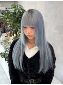 イメチェン/レッドブラウン/フルバング/似合わせカット/溝ノ口駅