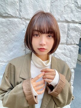 ラミ(L'ami) 【川添桃花】自然な縮毛矯正 艶カラー 小顔カット ボブ