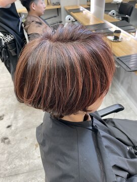 ノアル(NOAHL) G 白髪ぼかしハイライト/オレンジハイライト