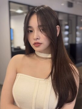 アビー(ABBEY) ロングレイヤーレイヤースタイル韓国風レイヤー顔周りレイヤー