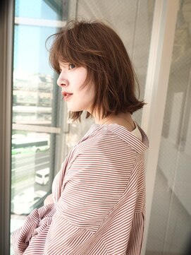 ニューヨークニューヨーク 三宮駅前店(NYNY) レイヤーボブ×ベージュカラー