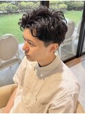 アップバング 大人ショート かき上げショート ニュアンスパーマ