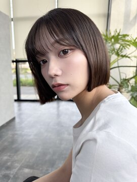 オズ 郡山駅前店(OZ) 前髪あり透明感ベージュボブ