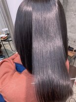 ヘアーラボ ハチ(HAIR LABO HACHI)&nbsp;シアーカラーダークブルージュ/酸性ストレートセミディ