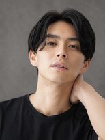 アウル 心斎橋(owl)&nbsp;センターパート×ニュアンスパーマ×サイドパート×men's髪型