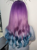 ヘアーデザインルアナ(Hair design Luana.)&nbsp;推し落ちラベンダー×エメラルド