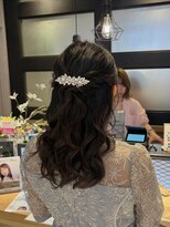 ザザ シンジュク(ZA/ZA shinjuku)&nbsp;ハーフアップ/ミディアムヘアアレンジ