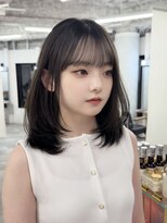 ガーランドウメダ(Garland umeda)&nbsp;ミントカラー、ミディアムレイヤー　担当　垣内　6789