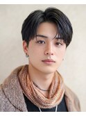 清潔感メンズ刈り上げマッシュショートニュアンスパーマ爽やか