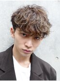 コンママッシュ ツーブロック スパイラルパーマ グランメゾン
